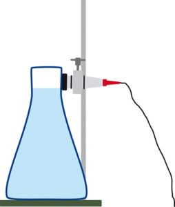 Setup for using a ultrasonic probe as limit switch