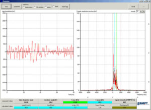 Screenshot of measuring software FlowView