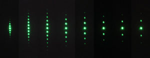 Beugungsbilder grüner Laser