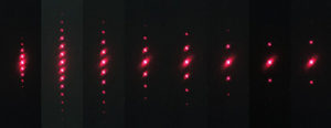 Beugungsbilder roter Laser