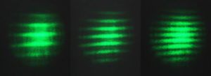 Projektionsbilder grüner Laser
