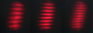 Projektionsbilder roter Laser