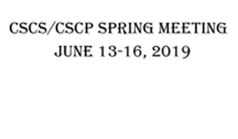 CSCS / CSCP Spring Meeting 2019